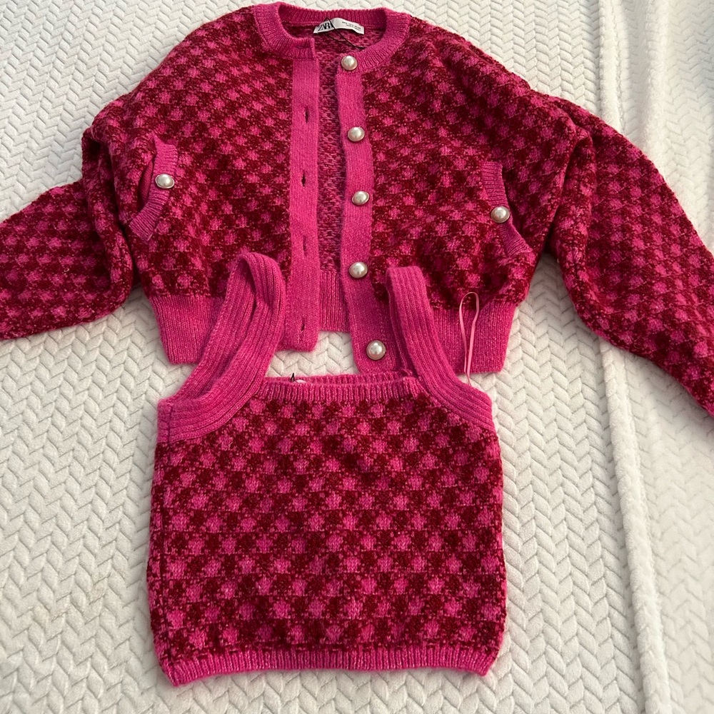 Zara Pearl cardigan set